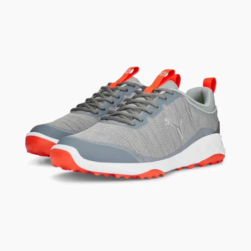 Puma FUSION Pro Golf Shoes Grey/Red/Silver (377041-01)