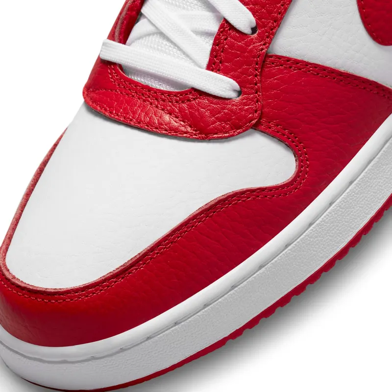 Nike Ebernon Low PRM White University Red Black (AQ1774-101)