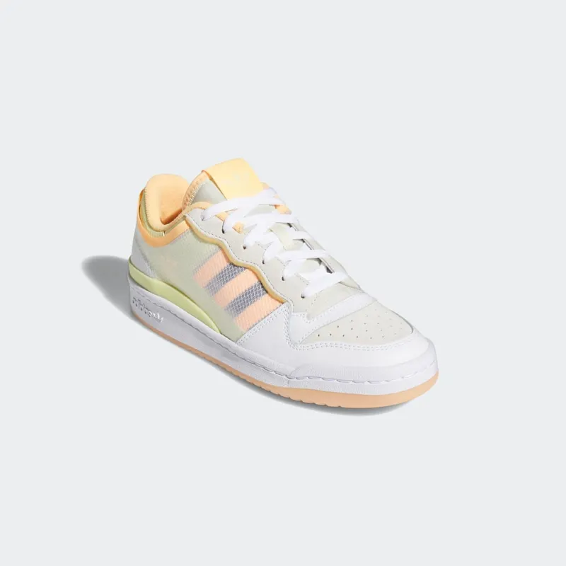 adidas Forum Low Transparent Panel Cloud White / Yellow Tint / Acid Orange (FY8013)