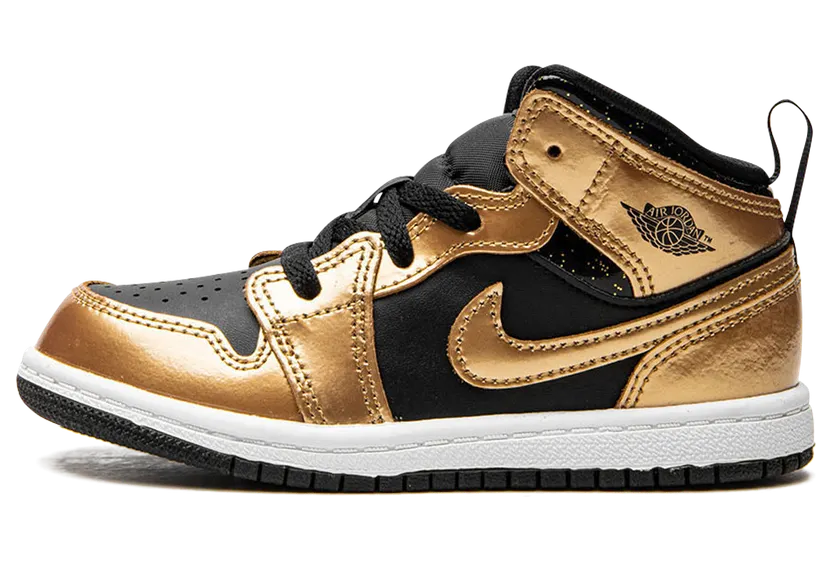 Jordan 1 Mid Se TD “Black / Metallic Gold” (DR6969-071)