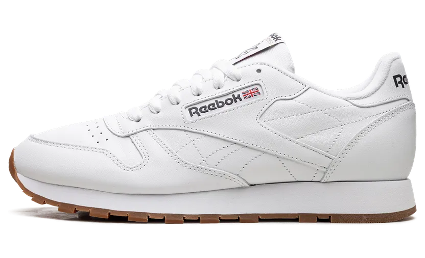 Reebok Classic Leather White White/Gum (Other Brands Reebok)