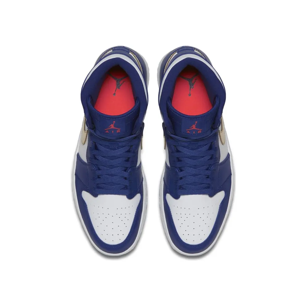 Jordan 1 Retro Gold Medal Deep Royal Blue/Metallic Gold Coin-White (332550-406)
