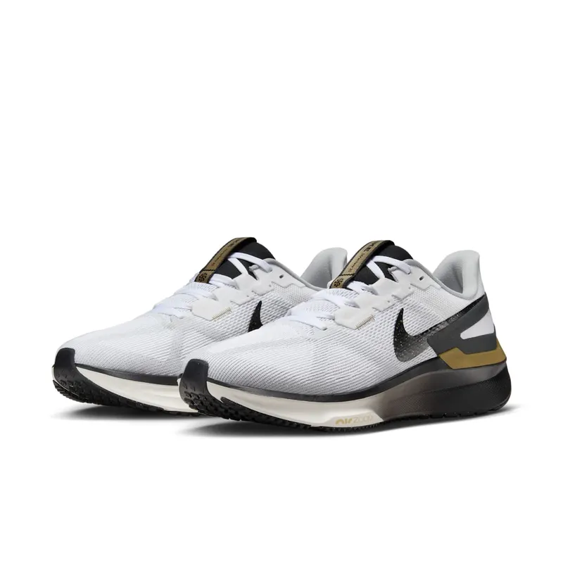 Nike Structure 25 White Metallic Gold Light Smoke Grey Black (HQ3660-100)