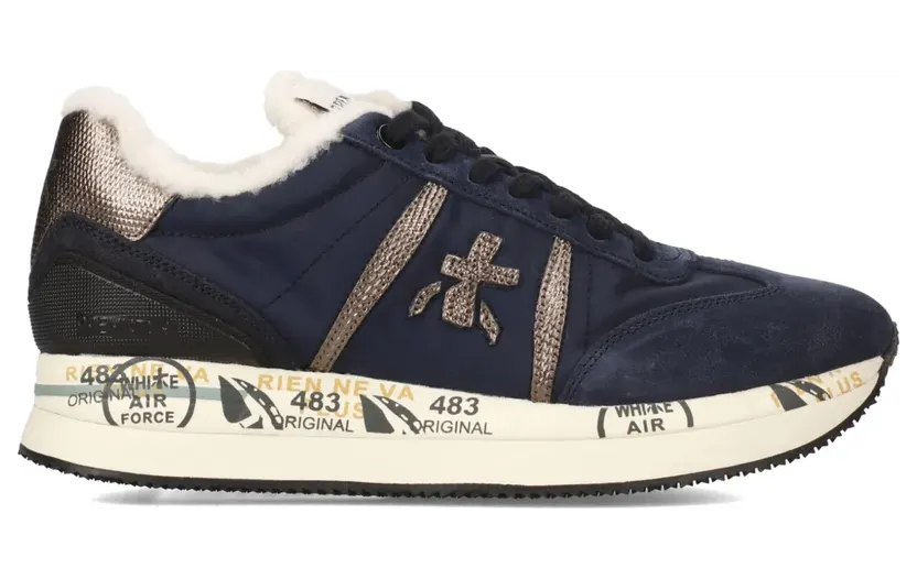 Premiata ConnyD sneakers – Blauw (CONNY7076M)