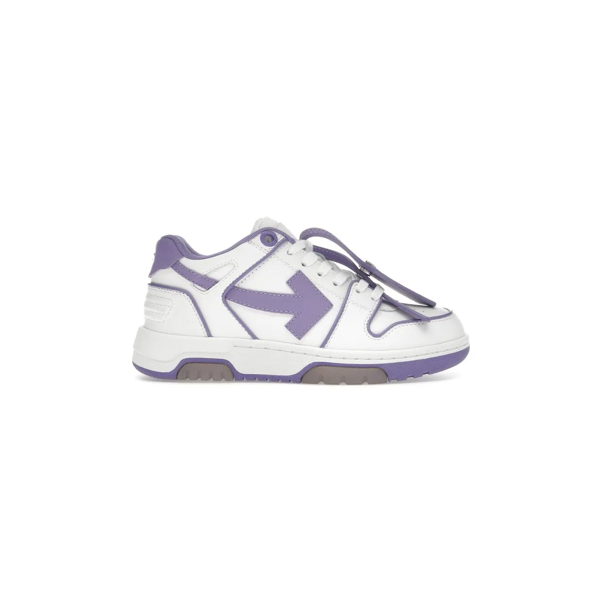 OFF-WHITE Out Of Office OOO Low Tops Outlined White Lilac Purple (OWIA259S23LEA0070137)