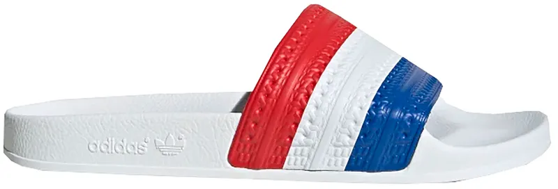Adidas Adilette Slides Red / Cloud White / Blue (G55375)