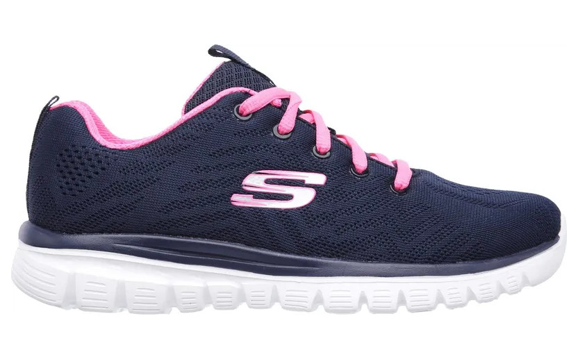 Skechers Graceful – Get Connected Sneaker Marine/Heet Roze
