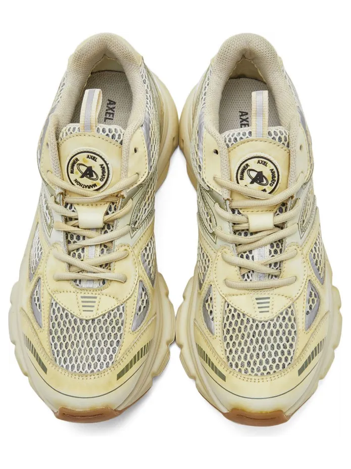 Axel Arigato Yellow Dip-Dye Marathon Sneakers (93110) (5)