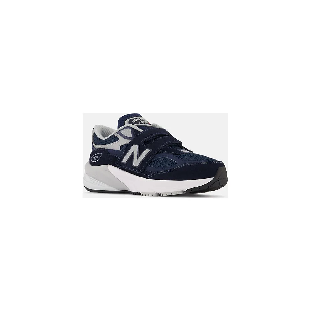 New Balance FuelCell 990v6 Hook and Loop Navy Silver (PV990NV6)