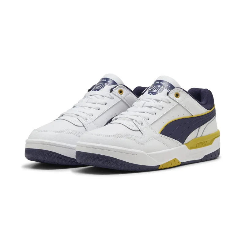 Puma Rebound Retro “Puma White / Deep Plum / Dazzling Yellow” (400197_17)