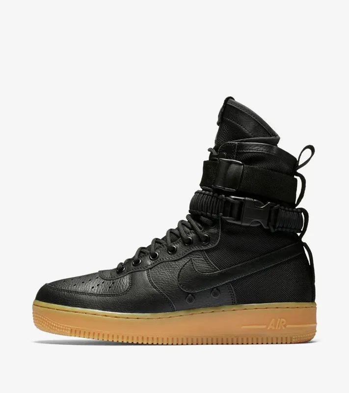 Nike SF Air Force 1 Black Gum Black Gum/Light Brown (859202-009)