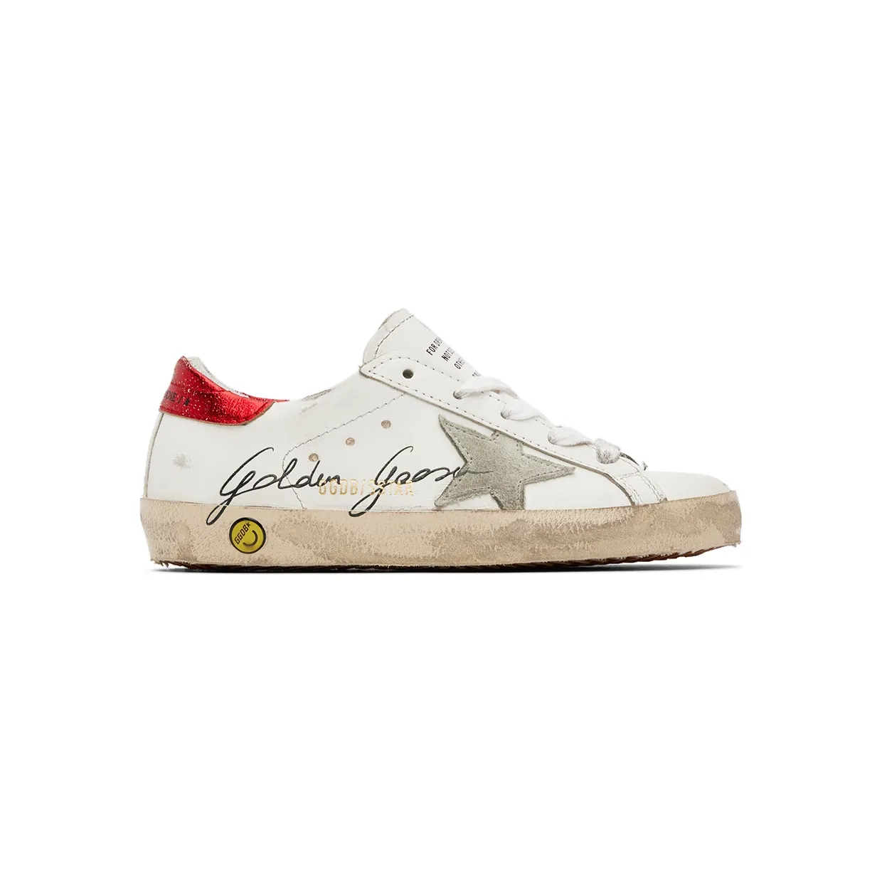 Golden Goose Kids White Super-Star Sneakers (GYF00101.F003315.11222)
