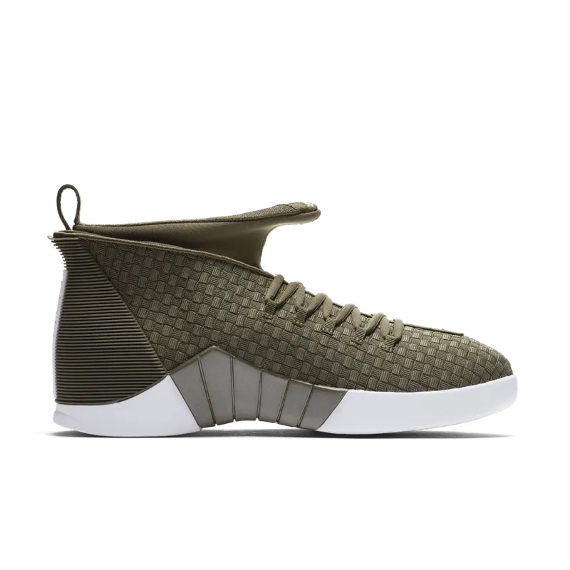 Jordan 15 Retro PSNY Olive Suede Friends and Family Medium Olive/Medium Olive-Sail-Medium Olive (AO2568 200)