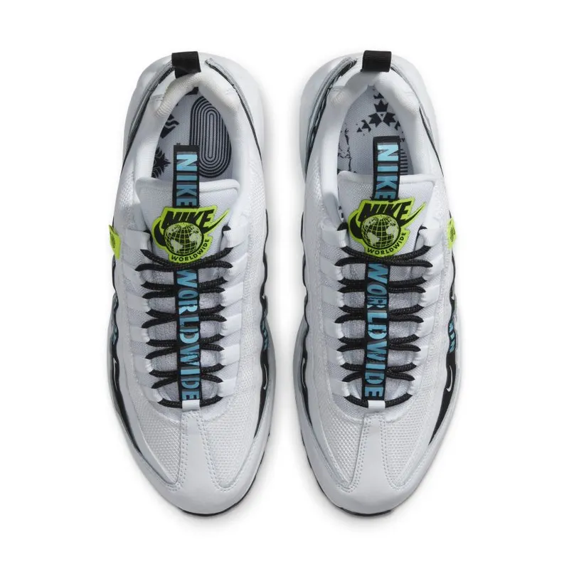 Nike Air Max 95 Worldwide Pack White White/Black-Green-Blue (CT0248-100)