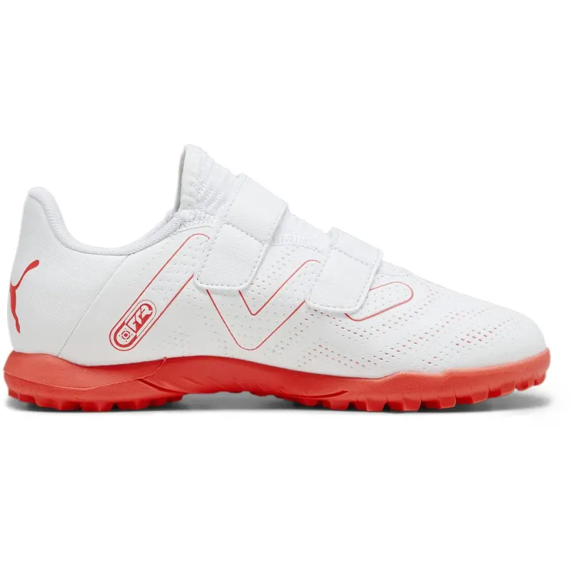 Puma FUTURE PLAY TT V Jr PUMA WHITE-FIRE ORCHID für Kids, weiß, Größe 29 EU / 11 Kids UK (107394)