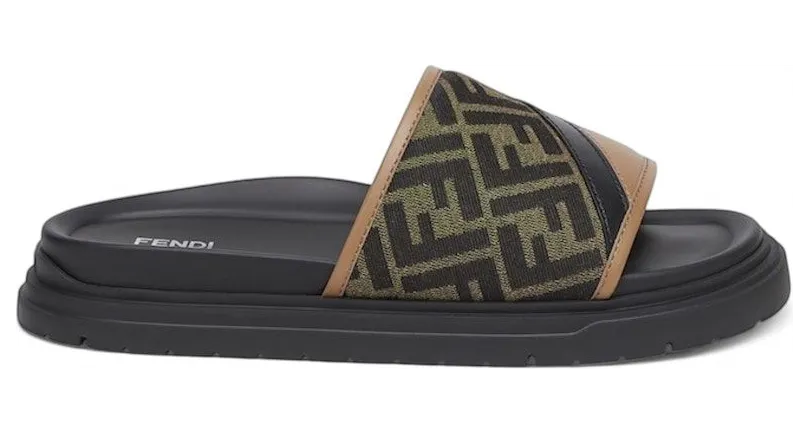 Fendi Daigonal Slides Brown (7X1674AF5TF1OOF)