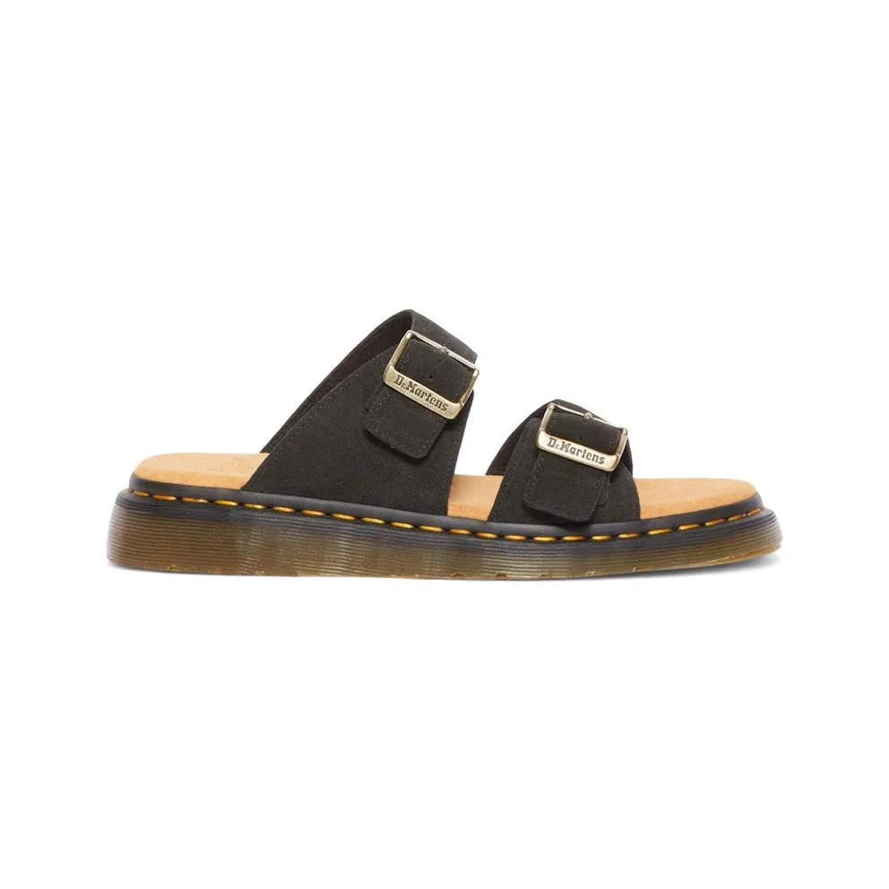 Dr. Martens Josef Suede Slide Sandals Black E.H. Suede (41082001)