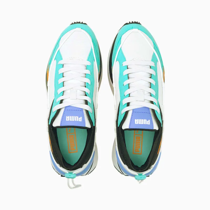 PUMA Cruise Rider Lace Women’ White/Elektro Aqua (381614-02)