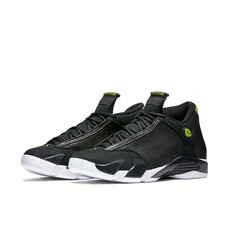 Jordan 14 Retro Indiglo (2016) Black/White-Indiglo (487471-005)