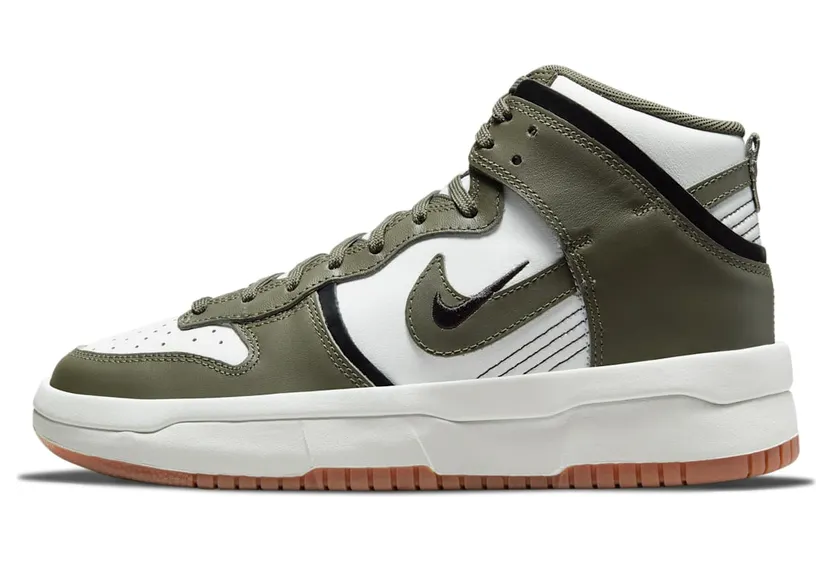 Nike Dunk High Up Cargo Khaki – “Summit White / Cargo Khaki-black” (DH3718-103)