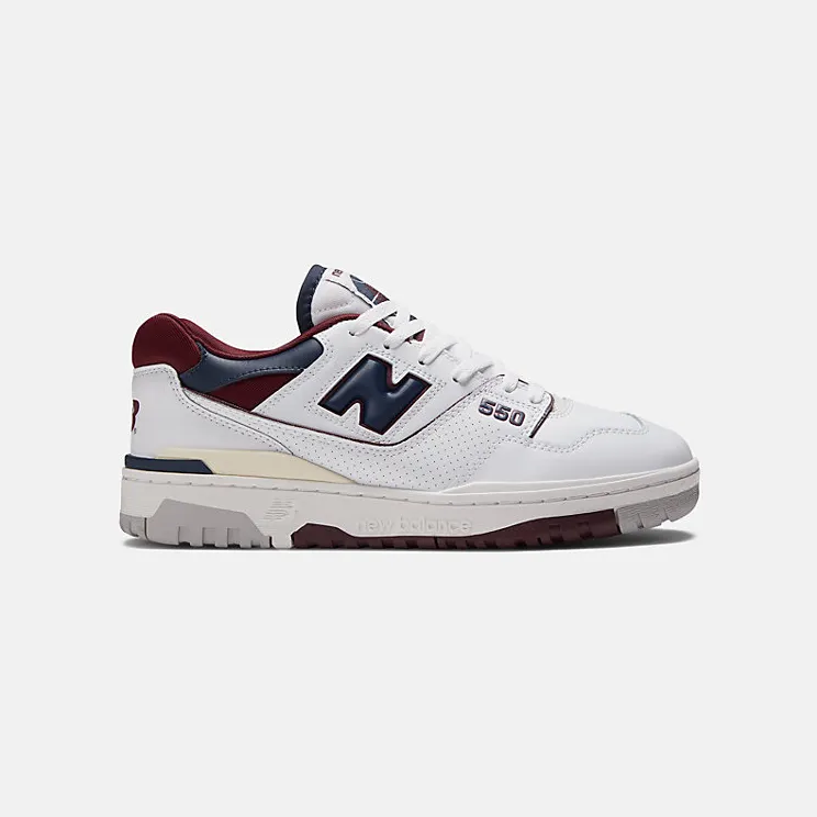 New Balance 550 White Navy NB Burgundy (BB550NCD)