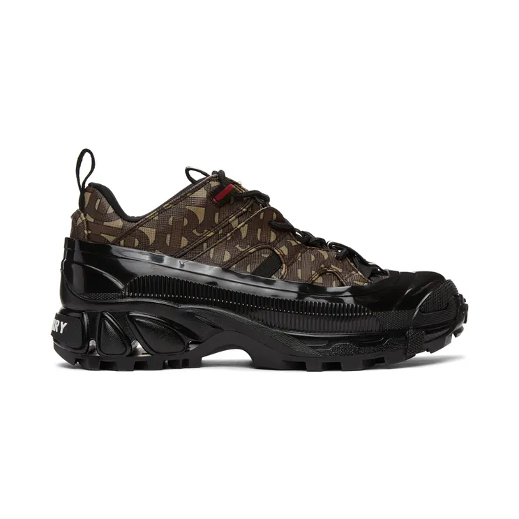 Burberry Brown E-Canvas Monogram Arthur Sneakers (8020678)