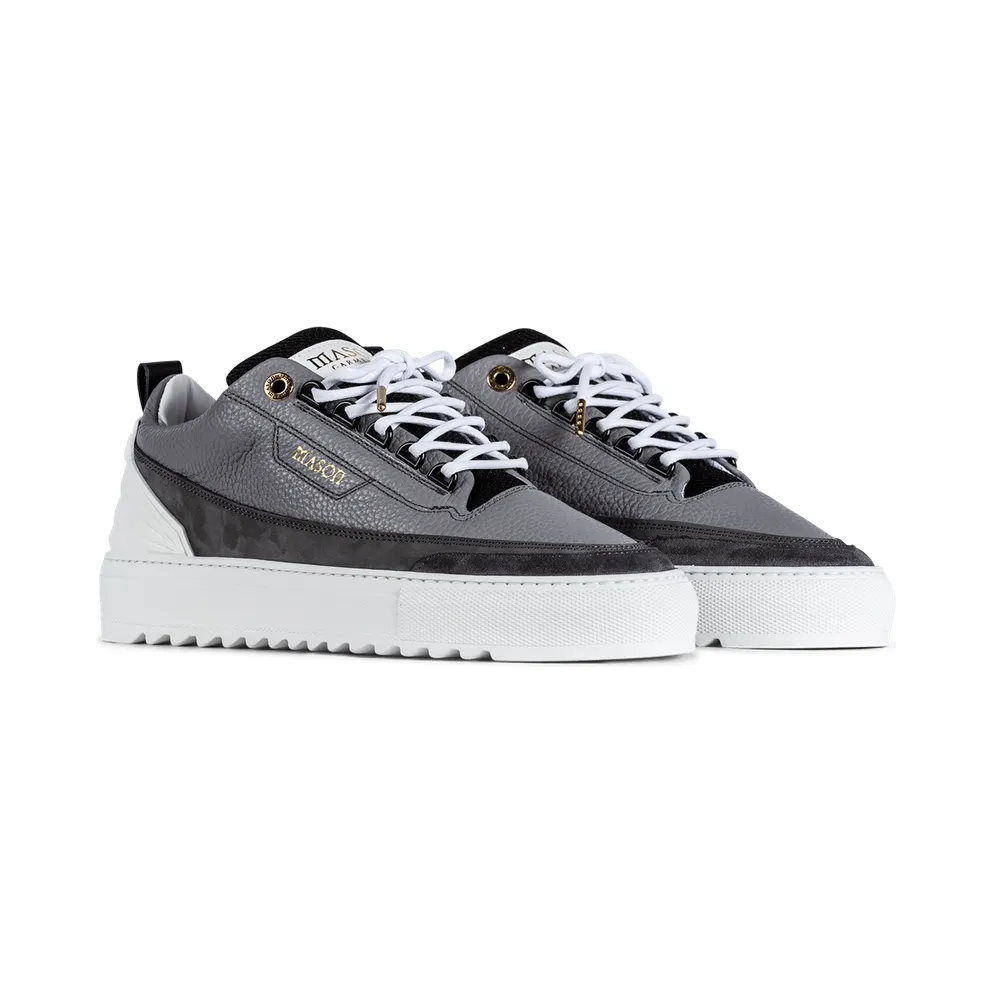 Mason Garments Firenze Leather / Nubuck – Dark Grey Grau (SS21-3H)