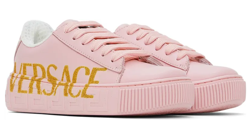 Versace Kids Pink Greca Sneakers (1000888_1A01169_2P500) (4)
