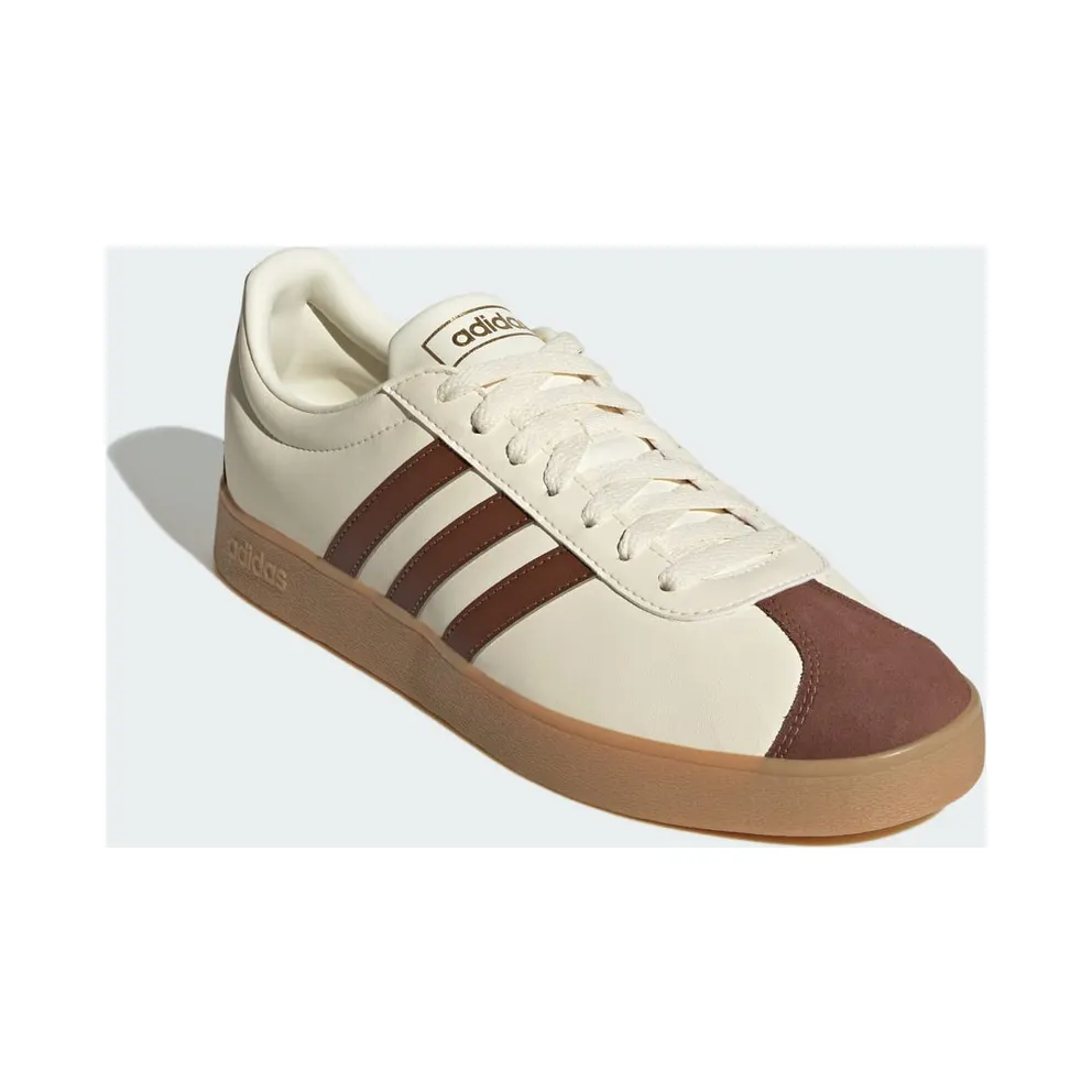 Adidas VL Court 2.0 Shoes Cream White / Preloved Brown / Gum (ID6016)