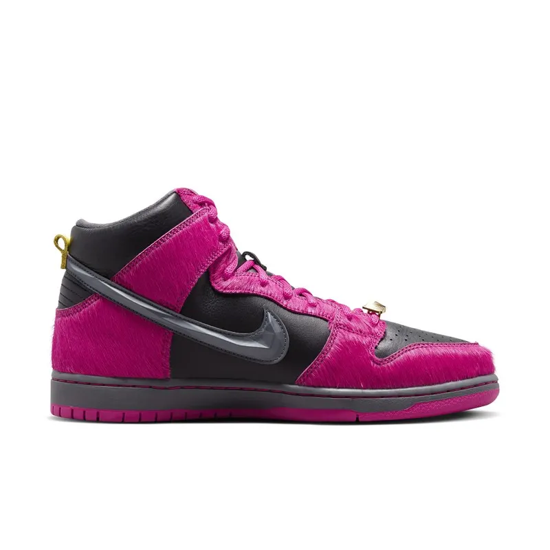 Nike SB Dunk High x Run The Jewels Active Pink/Metallic Gold/Black (DX4356-600)
