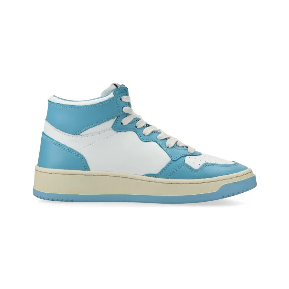 Autry Medalist Mid W (White / Blue) – AUMWWB08