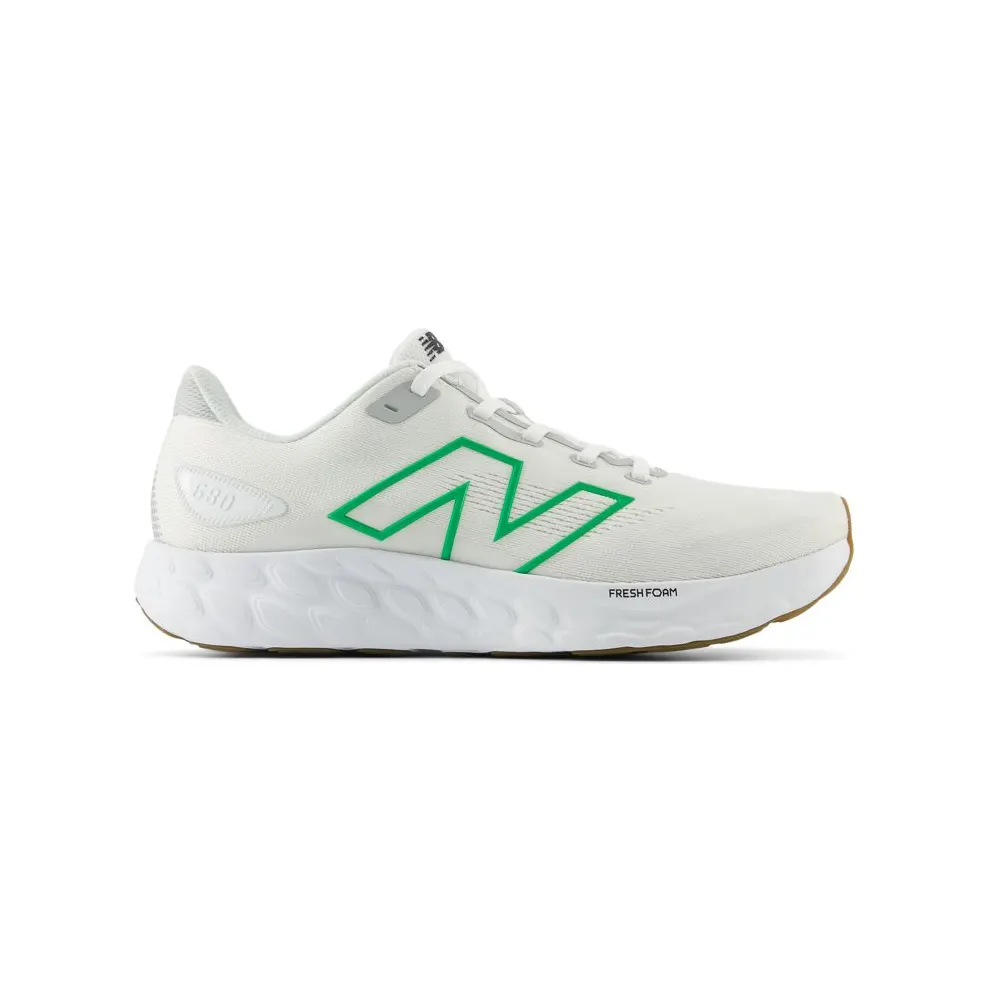 New Balance Fresh Foam 680v8 White Brighton Grey Kelly Green (M680CW8)