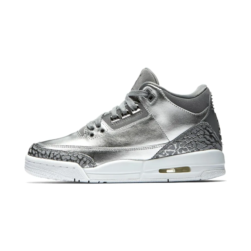 Jordan 3 Retro Premium Heiress Metallic Silver (GS)