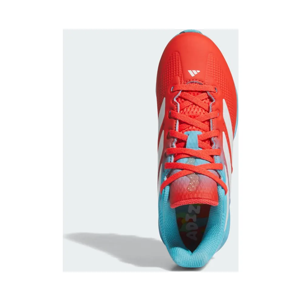 Adidas Adizero Impact 2.0 Candy Molded Cleats Kids Bright Cyan / Cloud White / Bright Red (JR3817)
