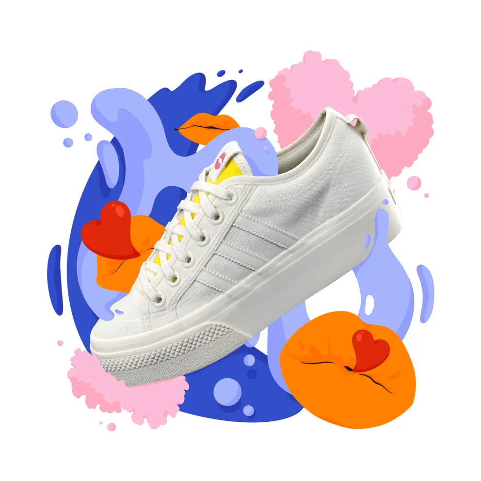 adidas Nizza Platform Off White / Cream White / Bright Yellow (GY1339)