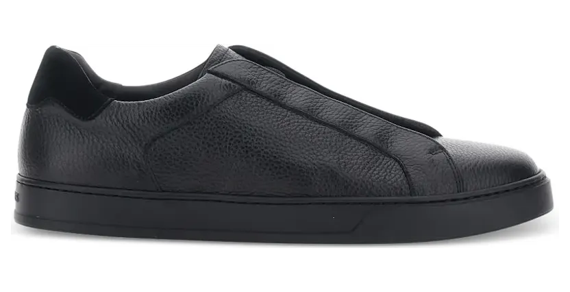 Doucal’s Spencer grainy-leather “Black” (DU3542SPENPF660)