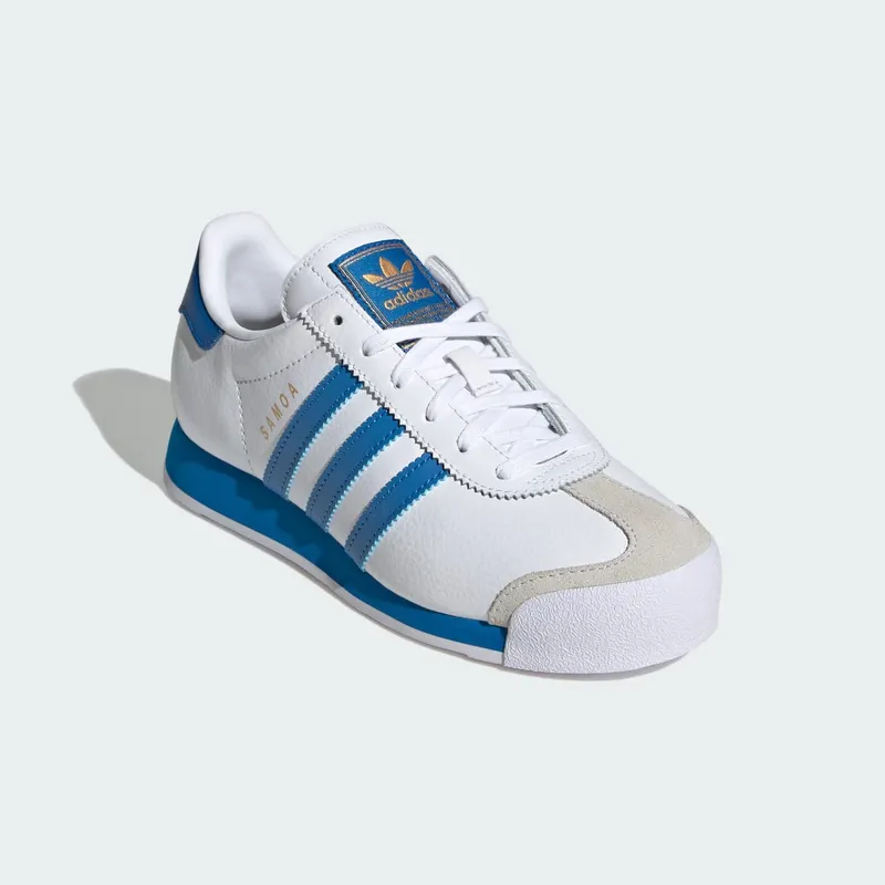 Adidas Samoa Cloud White / Blue Bird / Gold Metallic (JQ5092)