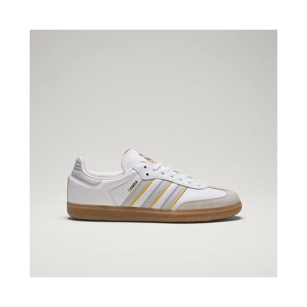 Adidas Samba Real Madrid Cloud White / Light Solid Grey / Gum (JQ4038)