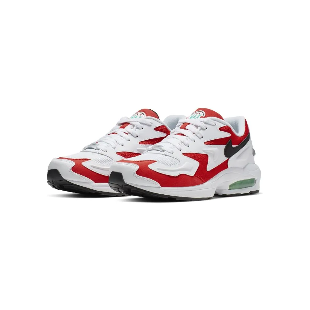 Nike Air Max2 Light Habanero Red White/Black-Habanero Red-Cool Grey-Electro Green-Hyper Jade (AO1741-101)