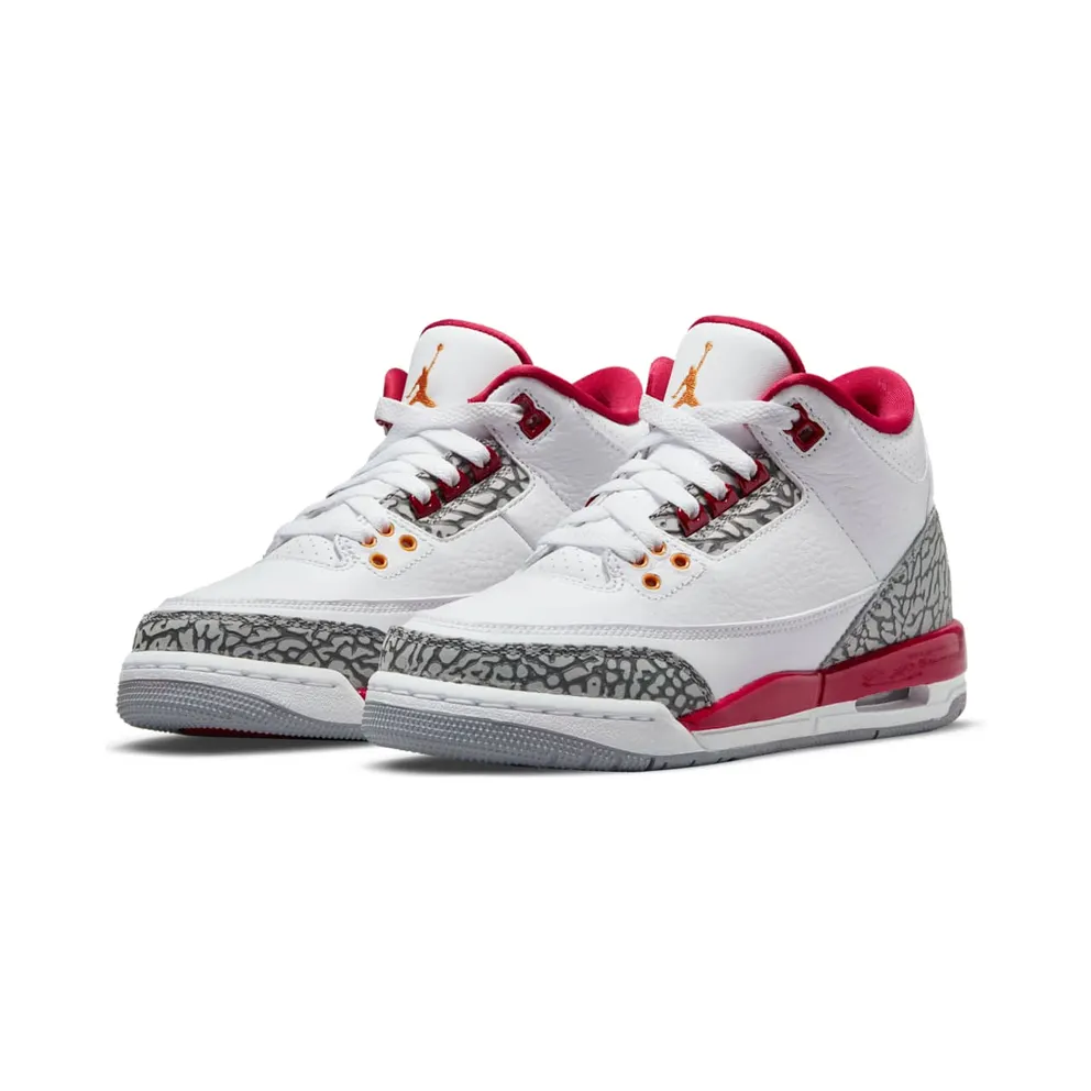 Air Jordan 3 GS Cardinal Red – “Red / White / Grey” (398614-126)
