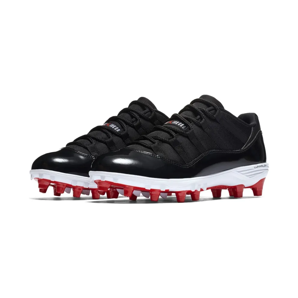 Jordan 11 Retro Low Cleat Bred Black/University Red-White (AO1560-010)