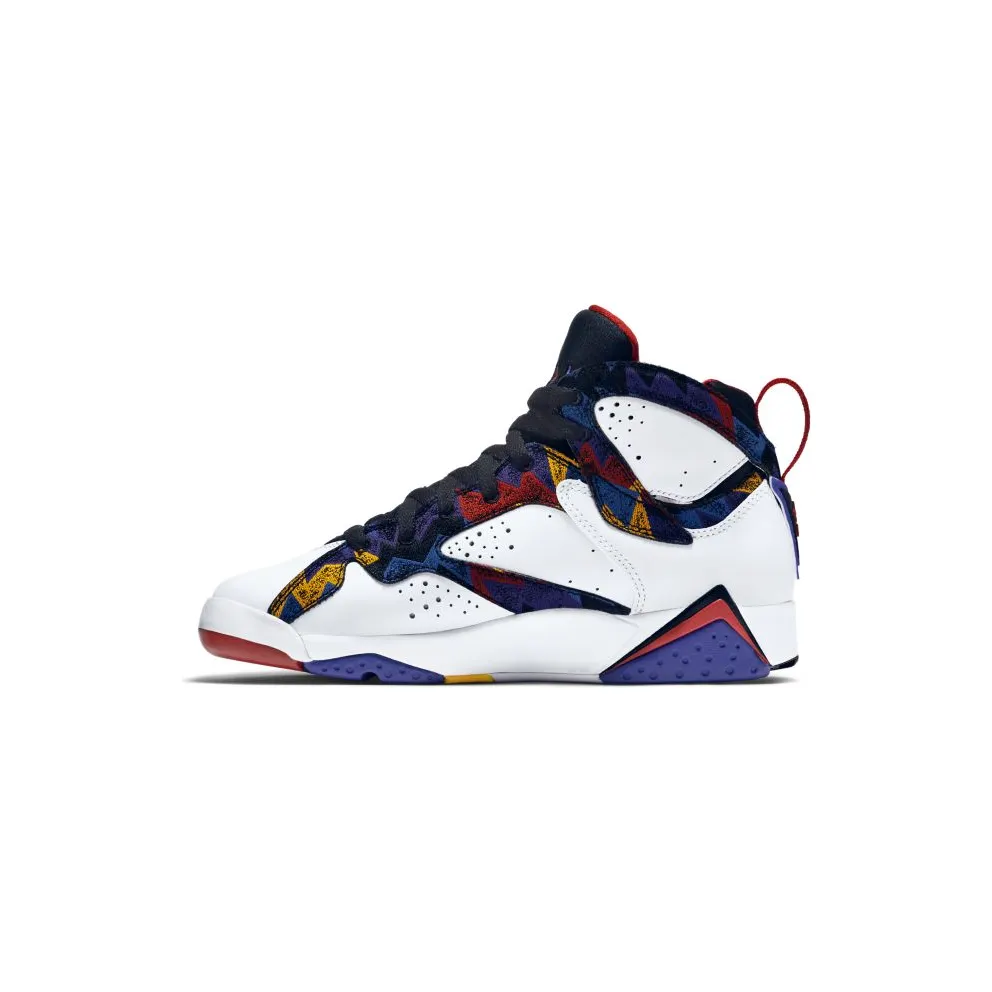 Jordan 7 Retro Nothing But Net (GS) White/University Red-Black-Bright Concord (304774-142)