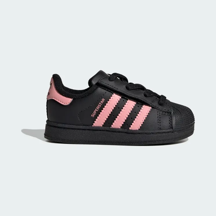 Adidas Superstar II Comfort Closure met Elastische Veters Core Black / Glow Pink / Core Black (JP9470)