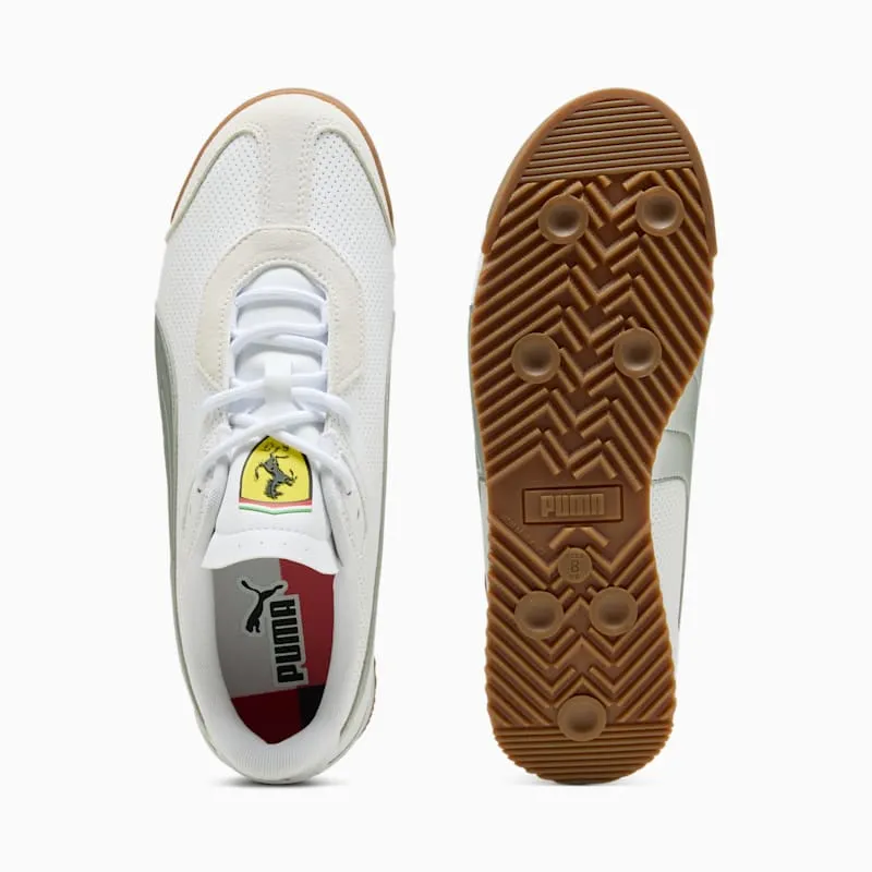 Puma Roma S Scuderia Ferrari White Aged Silver (308909-02)