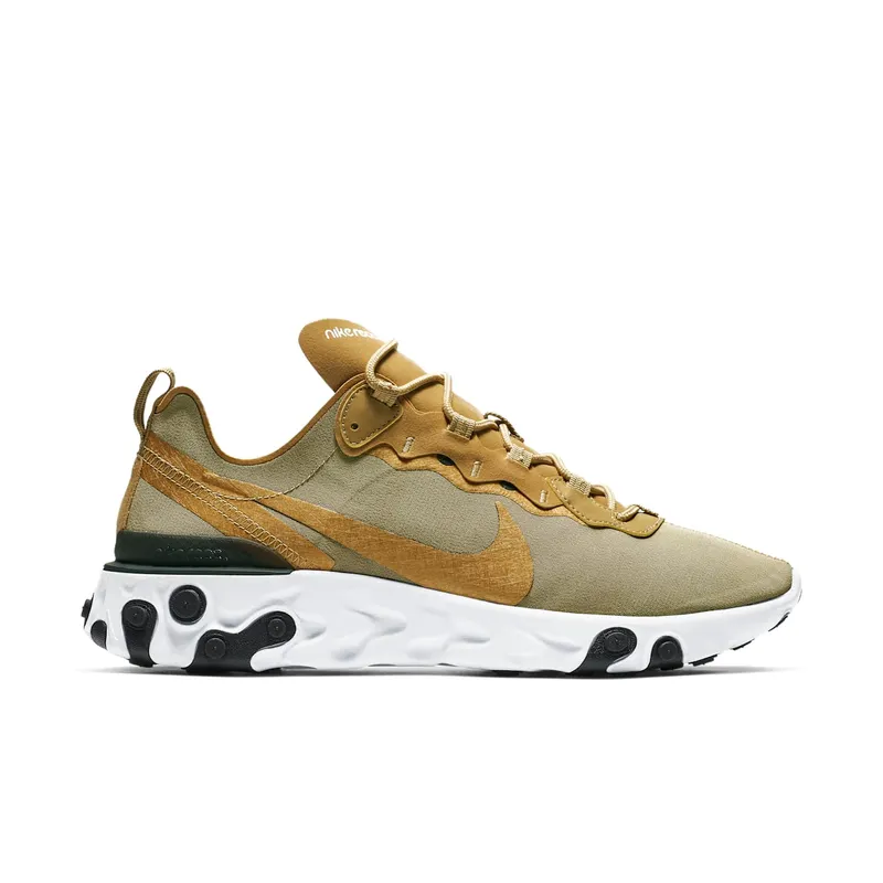 Nike React Element 55 Metallic Gold Metallic Gold/White-White-Black (BQ6166-700)