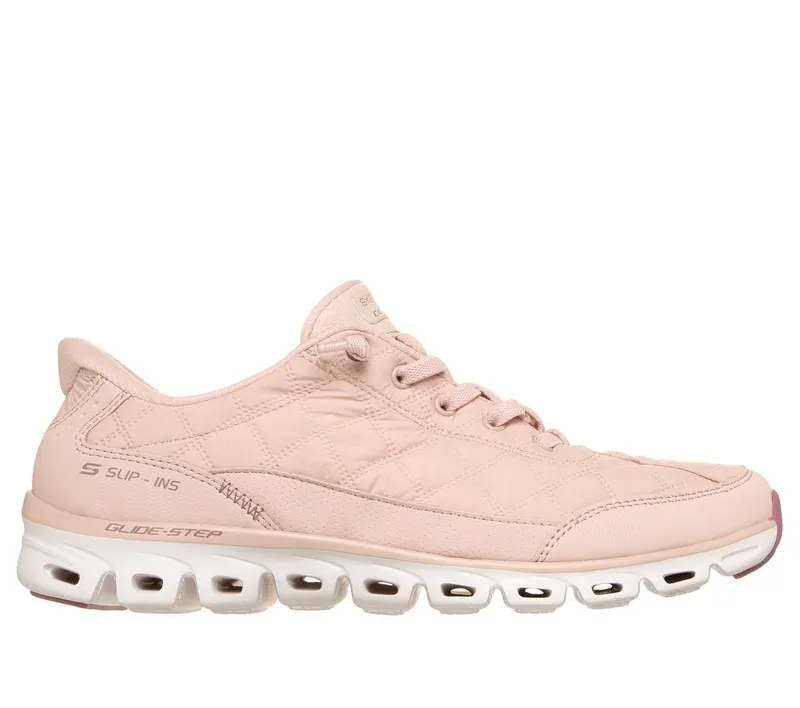 Skechers Slip-ins: Glide-Step “Cozy Fit At Ease Sneaker Blush Pink” (104556BLSH)