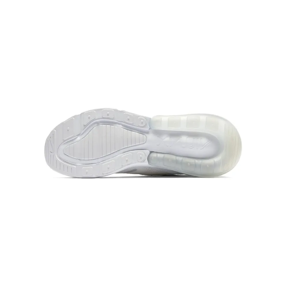 Nike Air Max 270 Flyknit Triple White White/Pure Platinum-White (AO1023-102)