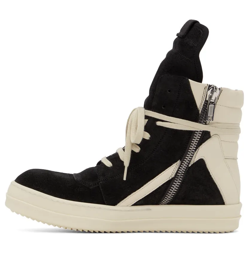 Rick Owens Gray Geobasket Sneakers (RU02B2894 LCC) (3)