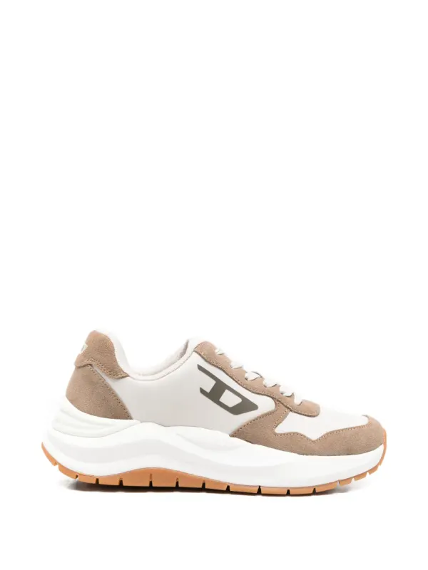 Diesel S-Speedy sneakers met vlakken en logodetail – Beige (Y03830P7529)