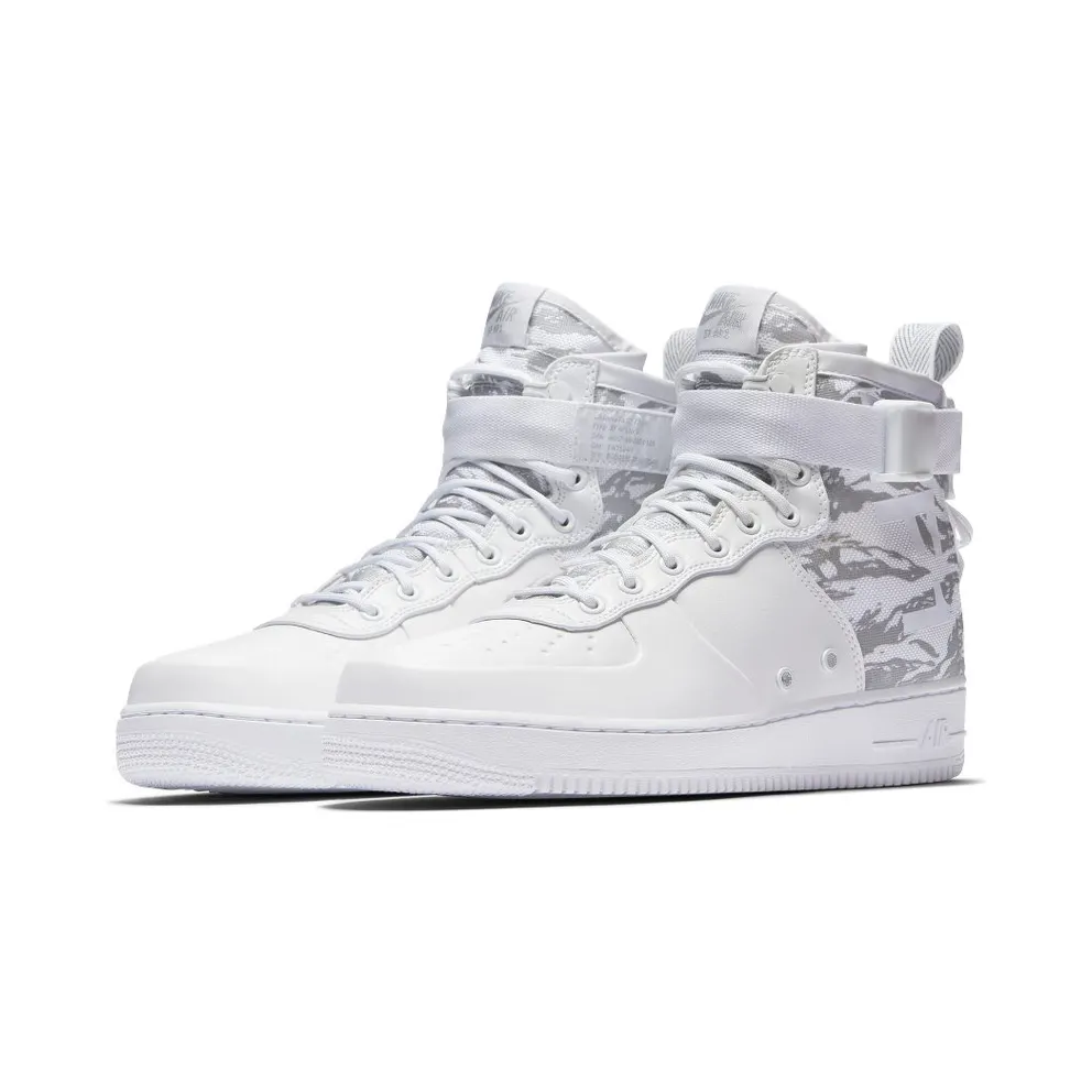 Nike SF Air Force 1 Mid Premium White/White/White (AA1129-100)